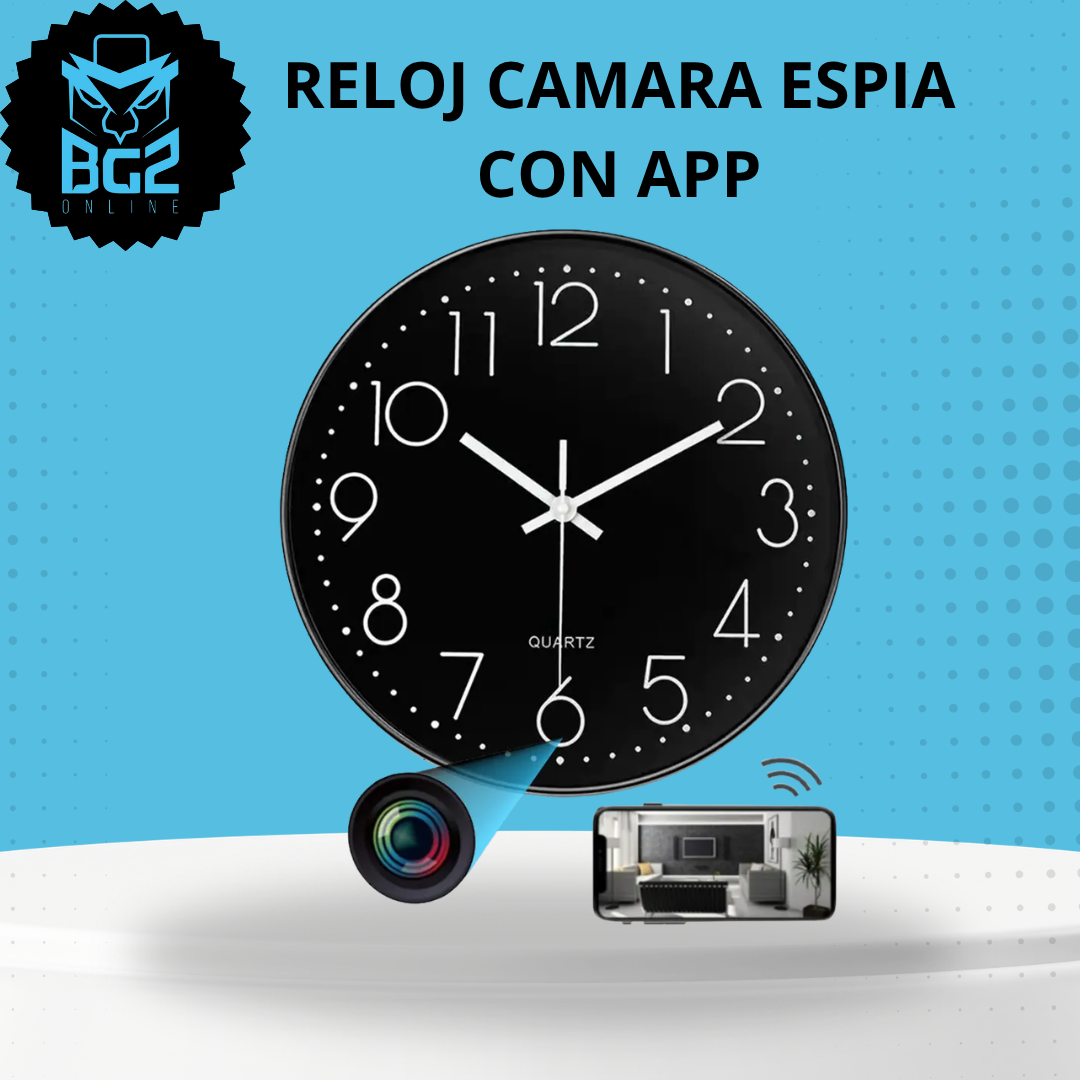 RELOJ CAMARA ESPIA CON APP